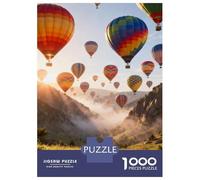 Balón de Aire Caliente Puzzle 1000 Piezas Cartón Puzzle Grande Adulto Relajarse Balón de Aire Caliente Educa Puzzle Familiar 38x26cm/1000pcs