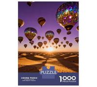 Balón de Aire Caliente Puzzle 1000 Piezas Cartón Puzzle Grande Adulto Relajarse Balón de Aire Caliente Educa Padres E Hijos 52x38cm/1000pcs