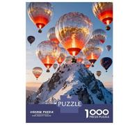 Balón de Aire Caliente Puzzle 1000 Piezas Cartón Puzzle Grande Adulto Relajarse Balón de Aire Caliente Educa Puzzle para Hacer En Familia 38x26cm/1000pcs