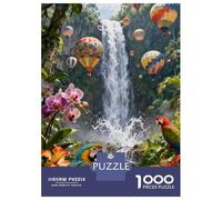 Balón de Aire Caliente Puzzle 1000 Piezas Cartón Puzzle Grande Adulto Relajarse Balón de Aire Caliente Educa Rompecabezas Familiar 70x50cm/1000pcs