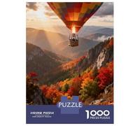 Balón de Aire Caliente Puzzle 1000 Piezas Cartón Puzzle Grande Adulto Relajarse Balón de Aire Caliente Educa Regalo 38x26cm/1000pcs