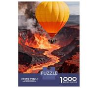 Balón de Aire Caliente Puzzle 1000 Piezas Cartón Puzzle Grande Adulto Relajarse Balón de Aire Caliente Educa Navidad 52x38cm/1000pcs