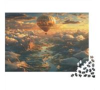 Balón de Aire Caliente Puzzles,desafío for Adults Sea of Clouds Juego Educativo 1000 Piezas Obra De Artee De Juego De para Adultos Y Niños 1000pcs (75x50cm)