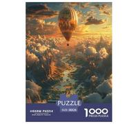 Balón de Aire Caliente Rompecabezas Imposible,desafío for Adults Arte Entretenimiento Creativo 1000 Piezas Obra De artee De Juego De para Adultos Y Niños A Parteir De 12 Años 38x26cm/1000pcs