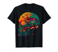 Balón de Baloncesto con Calavera hasta Que mueras Jugador Baller Techwear Camiseta gráfica económica