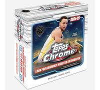 Balón de Baloncesto Cromado Topps 2024-25, Sellado de fábrica, Caja Mega