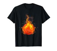 Balón de baloncesto en llamas para los amantes del baloncesto Camiseta