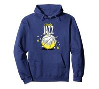 Balón de Baloncesto NBA Utah Jazz Doodle Stars Sudadera con Capucha