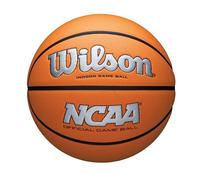 Balón de Baloncesto Oficial para Juego en Interiores Wilson NCAA EVO NXT. Color Plateado/Naranja, tamaño 7, 74,9 cm.