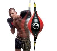 Balón De Boxeo Speed Bag - Entrenador De Reacción Ďe Balón Đe Boxeo Thai | Pelotas D́e B́oxeo Suspendidas D̄e Cuero PU para Entrenamiento Dé Reflejos, Mejora La Resistencia A La Velocidad Ďé Re
