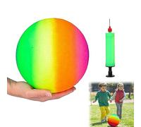 Balón de Fútbol Blandas para Niños,Pelota Blanda de PVC para Niños,Pelotas de Playa Inflables,Pelota de Playa Inflable de PVC,Bolas de Playa de Arco Iris, Bolas de Playa para Piscina,9 Inch,2pcs