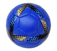 Balón de fútbol de entrenamiento o partido, color azul, triángulo, talla 5, reglamentario