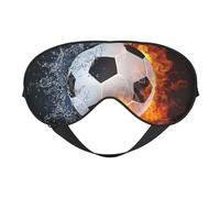 Balón de fútbol en agua de fuego, Cubreojos completos Antifaz bloqueador de luz Antifaz para dormir Antifaz suave con los ojos vendados Noche