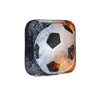 Balón de fútbol en Llamas Agua,Bolsas para Guardar compresas sanitarias, Bolsas para la menstruación para Mujeres y Adolescentes.