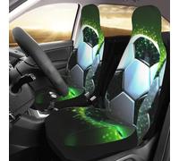 Balón De Fútbol Genial Funda Asiento Coches Juego De 2 Transpirable Funda Coches Asiento Universales Fundas De Asientos para Camiones Conductor Sedán