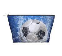 Balón de fútbol Impreso al Agua., Bolsa de artículos de tocador Bolsa de Maquillaje Bolsa de cosméticos Bolsa de artículos de tocador de Viaje portátil