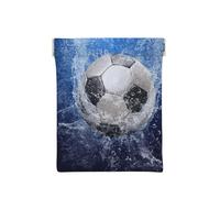 Balón de fútbol Impreso al Agua., Squeeze Top Wallet Bolsa de Almacenamiento para Mujer Monedero pequeño Bolsa de Cambio