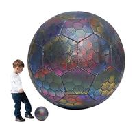 Balón de fútbol luminoso, actividad nocturna brillante, equipo de ejercicio de fitness para exteriores e interiores, deportes de equipo para adolescentes y niñas