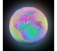 Balón de fútbol luminoso, juguete reflectante de entrenamiento de fútbol | Equipo de entrenamiento de fitness para exteriores e interiores, deportes de equipo para niñas adolescentes