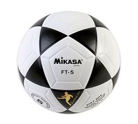 MIKASA Balón de fútbol FT5 Goal Master (Talla 5), Color Negro/Blanco, tamaño 5