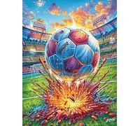 Balón de fútbol Que explota Rompecabezas 300 Piezas Cartón para Principiantes Animales y Plantas fantásticos Juego Familiar Ejercita La Mente Garantía Reposición Piezas 300 PCS