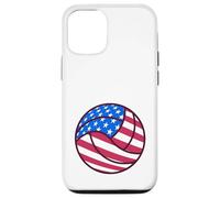 Balón de Voleibol con Bandera de Estados Unidos, Entrenador de Equipo patriótico, Pecho Izquierdo Carcasa para iPhone 12/12 Pro