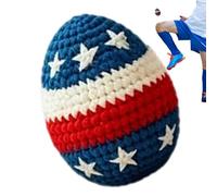 Balón footbag tejido a crochet 4 de Julio Bandera Estadounidense 250º