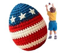 Balón footbag tejido a crochet 4 de Julio Bandera Estadounidense 250º