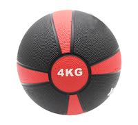 Balón Medicinal 4kg - Negro/Rojo - Sports Equipe. Fitnes/pilates MKP talla 4 KG