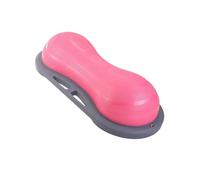 Balón multifuncional de velocidad de onda de cacahuete, bola de equilibrio semicircular de yoga, pedal inflable de pie, entrenamiento de estabilidad del tobillo (rosa, 39.34 x 16.94 x 9.84 pulgadas)