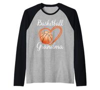Baloncesto Abuela Mujeres Familia A Juego Divertido Baloncesto Camiseta Manga Raglan