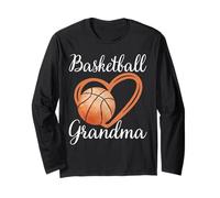 Baloncesto Abuela Mujeres Familia A Juego Divertido Baloncesto Manga Larga