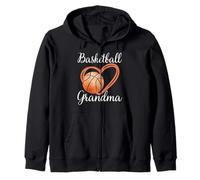 Baloncesto Abuela Mujeres Familia A Juego Divertido Baloncesto Sudadera con Capucha