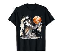 Baloncesto Acuarela Baloncesto Amante Del Baloncesto Arte Animal Camiseta