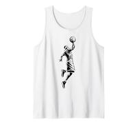 Baloncesto Arte Deporte Motivo Diseño Jugador Hombres Mujeres Camiseta sin Mangas