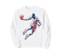 Baloncesto Arte Deporte Motivo Diseño Jugador Hombres Mujeres Sudadera