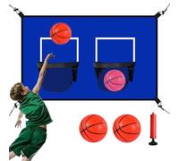 Baloncesto Baloncesto con Trampolines ajustables para - Juego de Deportes Portátil con Bomba de Globos de Red Impermeable para Interior | Previsto para el Patio al Aire Libre