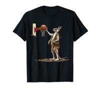 Baloncesto Canguro Slam Dunk Arte Animal Amante del baloncesto Camiseta