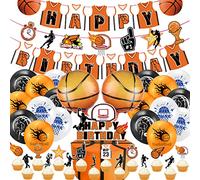 Baloncesto Cumpleaños, Doyomtoy 38 Unidades Globos de Baloncesto Baloncesto Cumpleaños Banner Globo Baloncesto Fiesta Decoración Deporte Tema Fiesta de Cumpleaños para fans del baloncesto Decoraciones