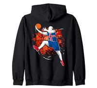 Baloncesto de Islandia - Bandera Nacional de Islandia Sport Sudadera con Capucha