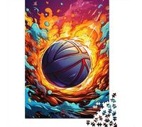 Baloncesto Dinámico Puzzle de 1000 Piezas Papel Puzzle para Adultos Escena de Llamas Enfoque Diversión Familiar Relajación Decoración Buen Regalo 70x50cm/1000pcs