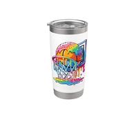 Baloncesto Drip Player Helado Baloncesto Deporte Sprinkles Vaso térmico de acero inoxidable de doble pared