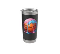 Baloncesto Drip Player Helado Baloncesto Deporte Sprinkles Vaso térmico de acero inoxidable de doble pared