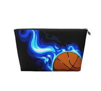 Baloncesto en Llamas, Bolsa de artículos de tocador Bolsa de Maquillaje Bolsa de cosméticos Bolsa de artículos de tocador de Viaje portátil