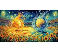 Baloncesto Going Through Hoop in Artistic Style Puzzle de 1000 Piezas - DesaFío edugatoivo diFícil para Adultos Actividad para casa 38x26/1000pcs