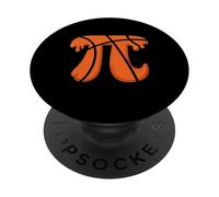 Baloncesto Happy Pi Day con el símbolo de 3.14 Pi Drip PopSockets PopGrip Adhesivo