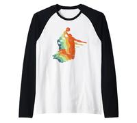 Baloncesto, Hombres Mujeres Niños, Niños Jugador Deportes Fans Vintage Camiseta Manga Raglan