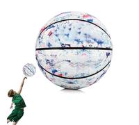 Baloncesto iluminado, baloncesto brillando en la oscuridad | Goma envuelta en nylon PU | Suministros multifuncionales para juegos al aire libre, pelotas de entrenamiento con mejor agarre para niños