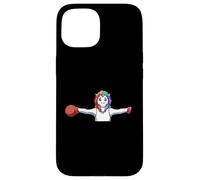 Baloncesto Lindo del Unicornio Carcasa para iPhone 15