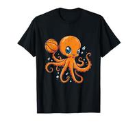 Baloncesto lindo pulpo baloncesto aro dibujo ilustración Camiseta
